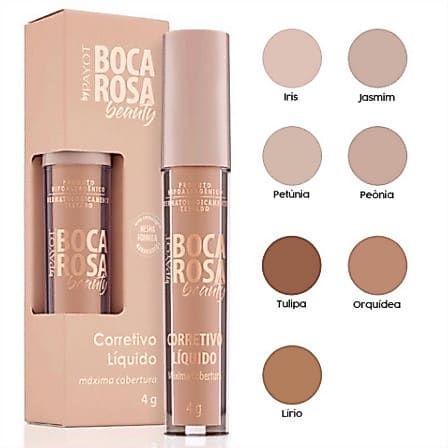 Boca Rosa Corretivo Líquido Máxima Cobertura